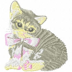 Cats Embroidery Design 7